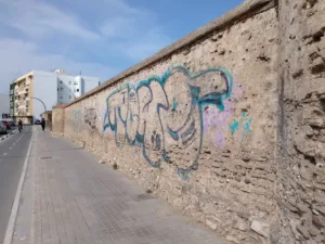 muro san miguel de los reyes. pintadas
