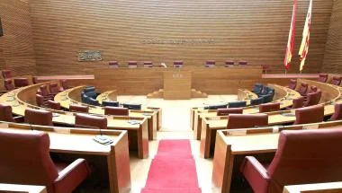 corts valencianes. hemiciclo parlamento valenciano
