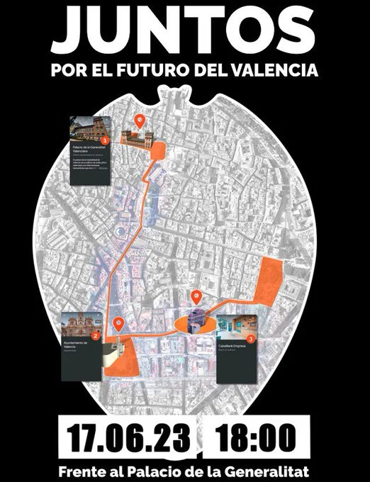 Juristes Valencians se manifestará junto con Libertad VCF contra la gestión del club de Peter Lim