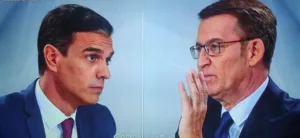 Un debate electoral cara a cara donde un nervioso Sánchez hizo protagonista a Abascal 2 Sanchez vs Feijóo