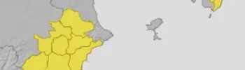 Avisos meteorológicos para hoy en Alicante e Interior de Valencia y DANA el fin de semana