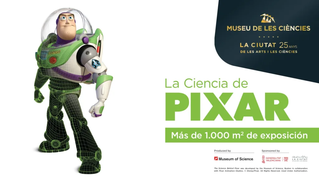 ‘La Ciencia de Pixar’ llega a la Ciutat de les Arts i les Ciències el 6 de octubre