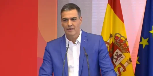 Pedro Sánchez dice que las concentraciones en las sedes del PSOE son un "ataque contra la democracia y la Constitución"