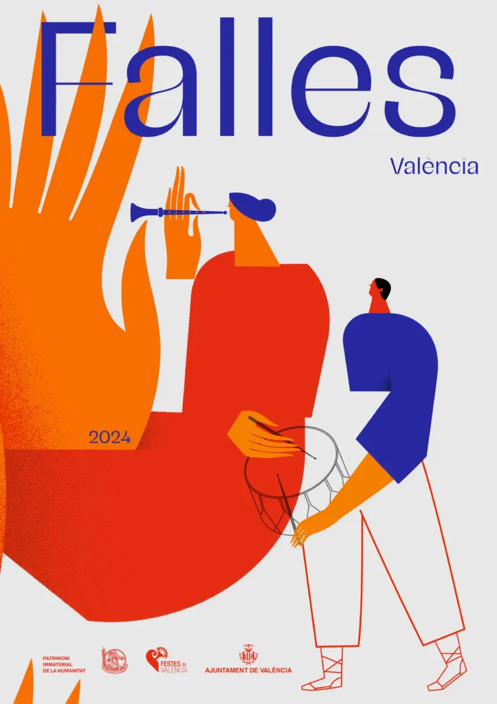 Las Fallas 2024 ya tienen imagen gráfica 3 Cartell Falles 2