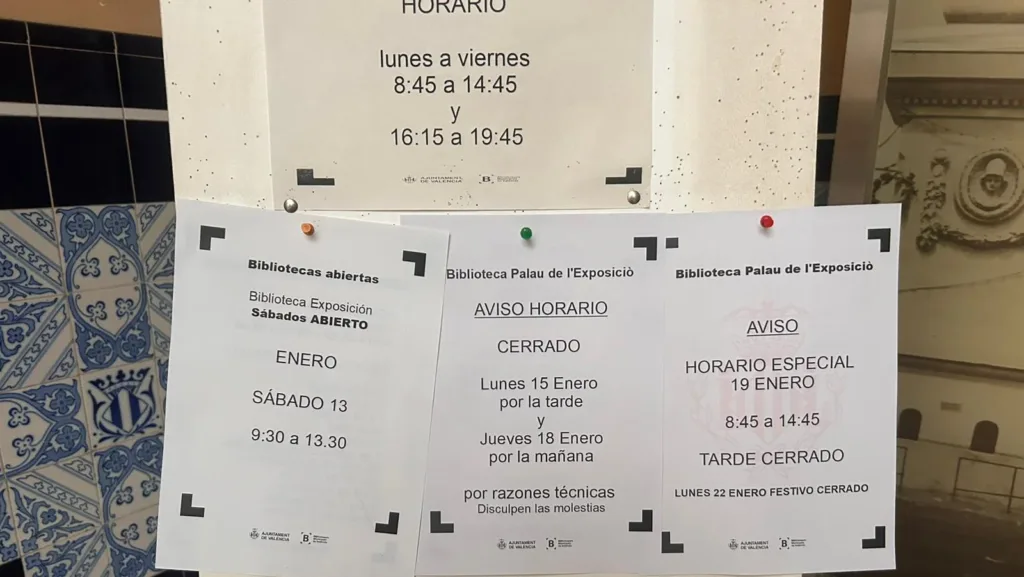 El Palco de Varea: Falta personal en las Bibliotecas de Valencia para tenerlas abiertas