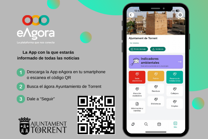Torrent lanza la App eAgora para móviles para interactuar con sus ciudadanos