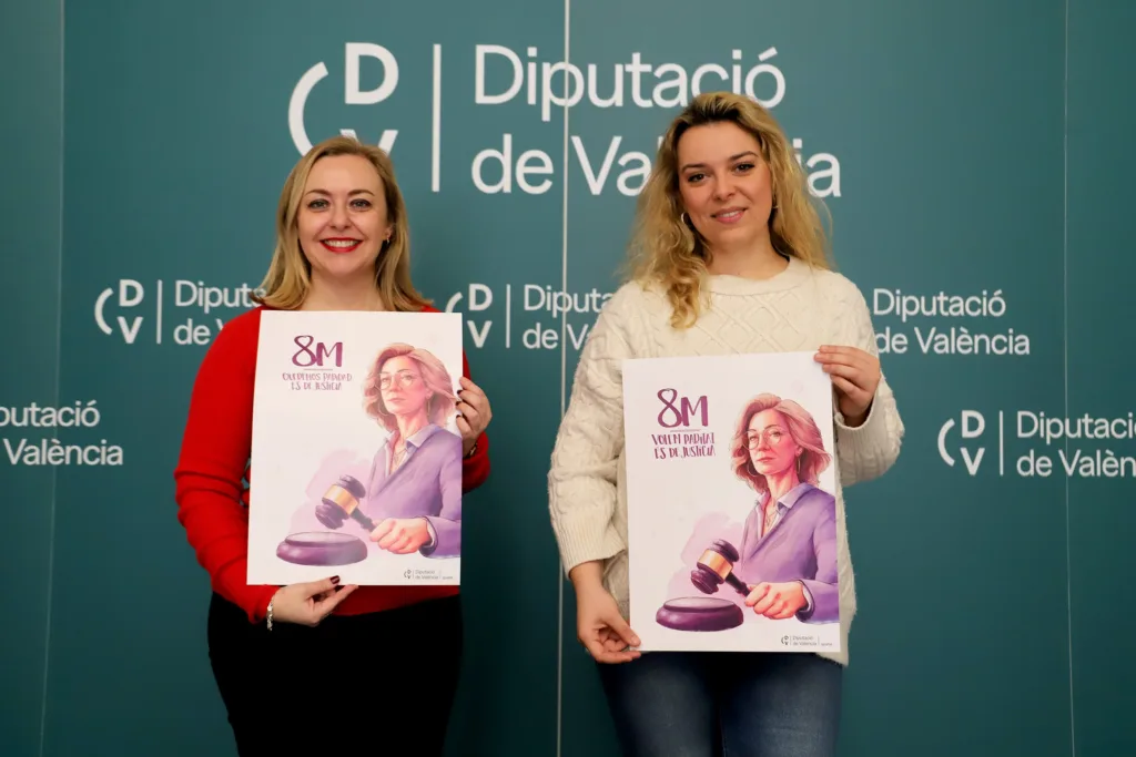 La Diputació de Valéncia reivindica la paridad en su cartel del Día Internacional de la Mujer