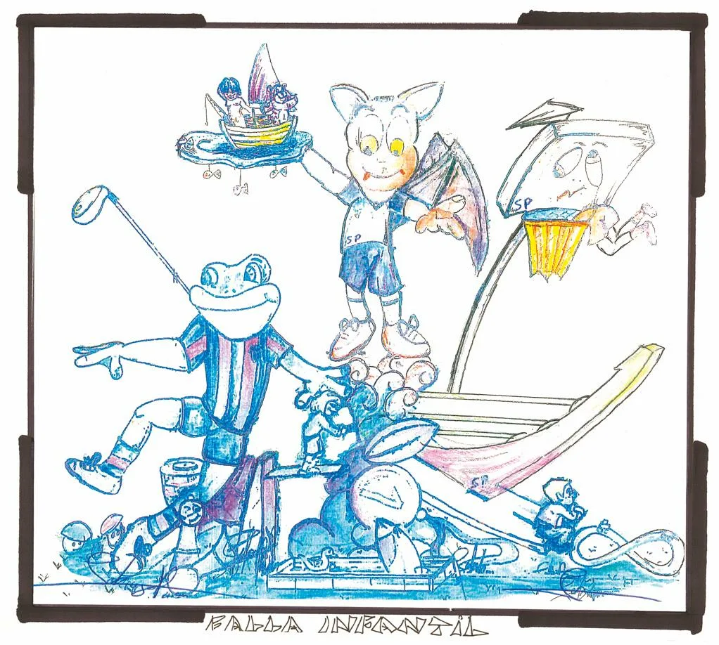 Boceto falla Sainetero Arniches