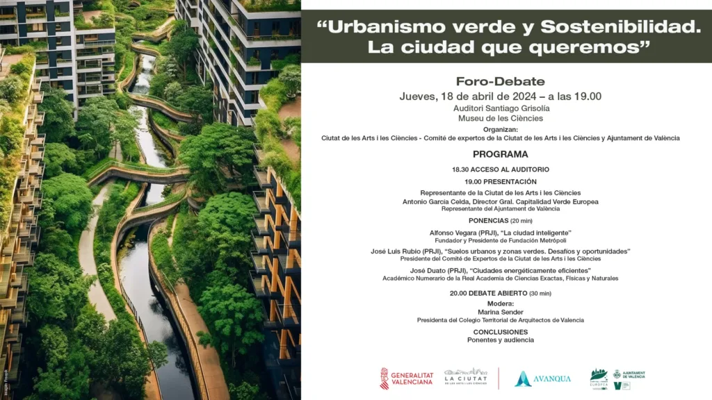 El Museu de les Ciències acoge un debate sobre urbanismo sostenible con tres Premios Rei Jaume I