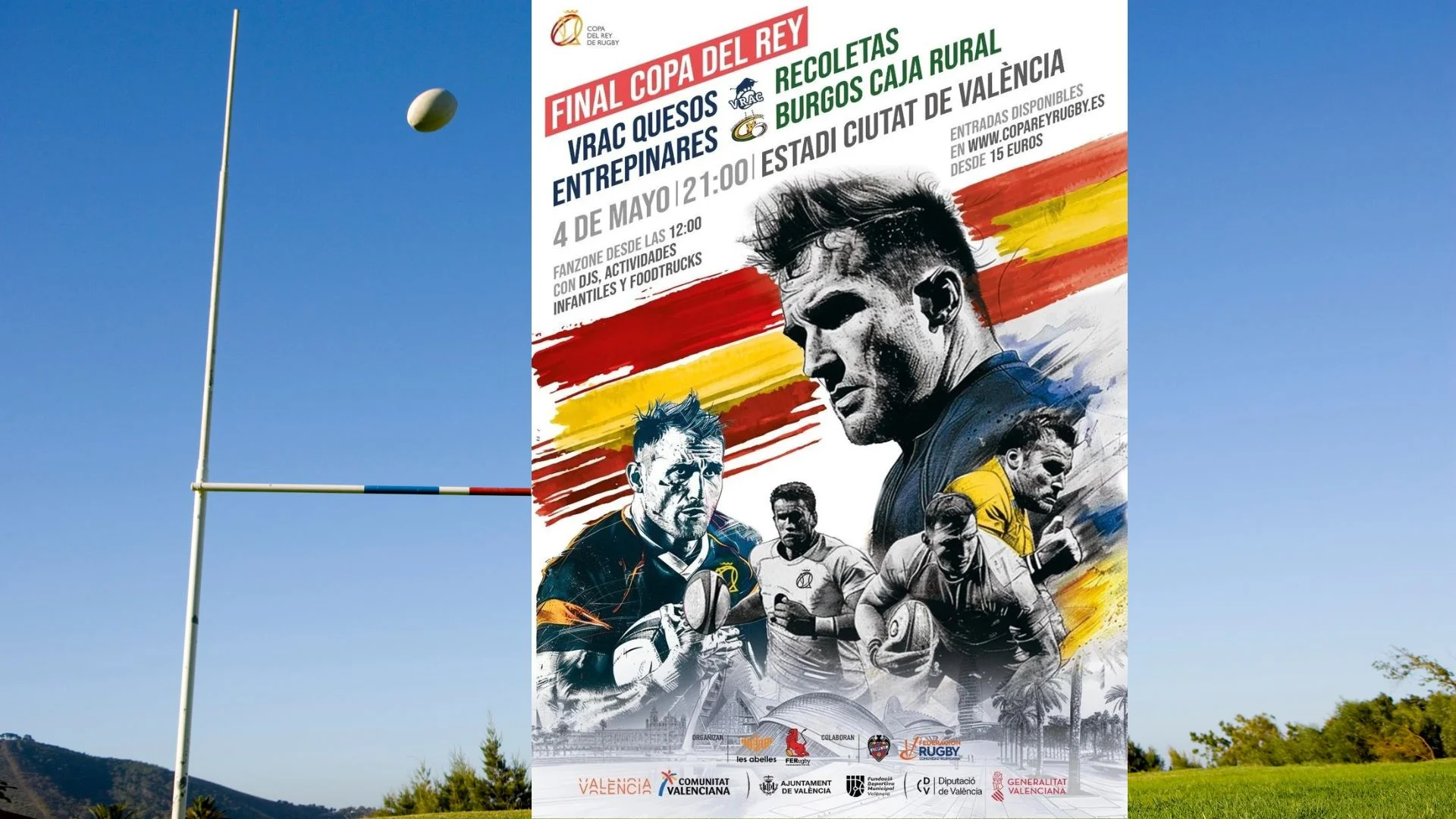 Hoy se disputa la final de la «Copa del Rey de Rugby» en el estadio levantinista «Ciutat de Valéncia»