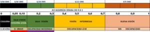 REGLA BAJA VISION DISCAPACIDAD VISUAL