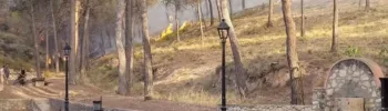 Se declara un nuevo incendio forestal en Biar que desaloja edificios de la localidad