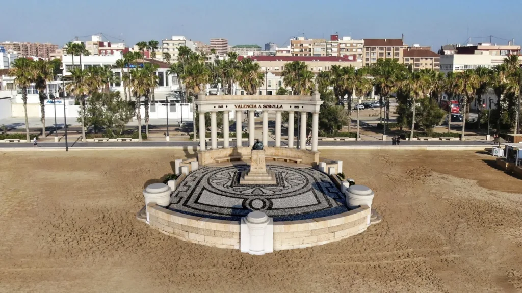 El monumento a Sorolla será recuperado en la playa de Cabanyal, confirmando la autenticidad del 60% de las piezas originales recuperadas