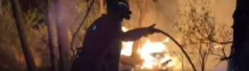 La UME ha trabajado toda la noche junto a la Generalitat y la Diputación de Alicante en el Incendio forestal de Benasau