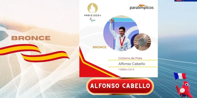 ALFONSO CABELLO Bronce Paralimpiadas París 2024 ciclismo contrarreloj
