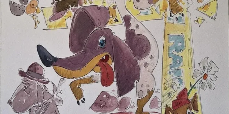 Boceto Falla Infantil de la comisión Avenida Portugal-Fragata 2025 1 Boceto Falla Infantil Avenida Portugal-Fragata 2025