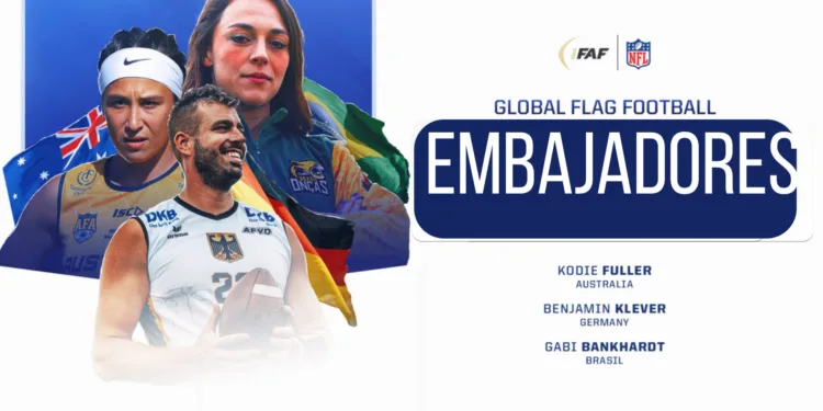 La IFAF y la NFL suman tres embajadores mundiales de "Flag Football" 1 La IFAF y la NFL suman tres embajadores mundiales de «Flag Football»