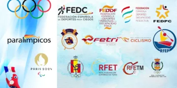 Federaciones Españolas en los juegos paralímpicos de París 2024