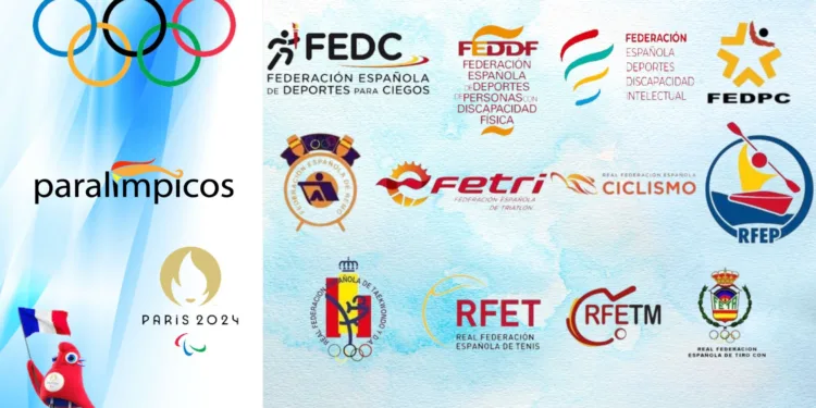 Doce federaciones aportan deportistas al Equipo Paralímpico Español 1 Federaciones Españolas en los juegos paralímpicos de París 2024