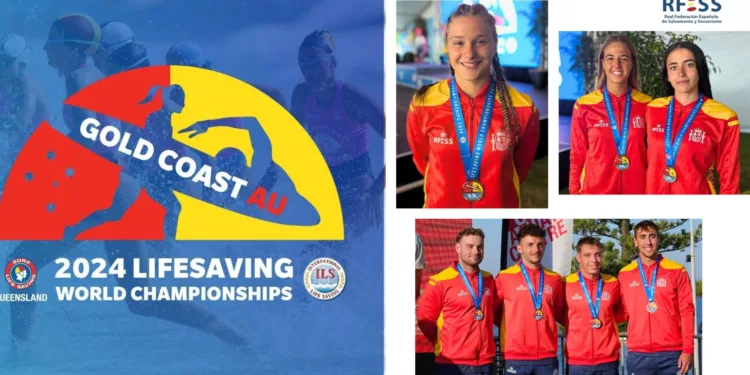 Medallas España Campeonato Mundo Australia Salvamento y Socorrismo