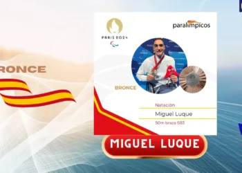 Miguel Luque medalla bronce natación juegos paralímpicos Paris 2024