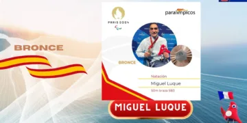Miguel Luque medalla bronce natación juegos paralímpicos Paris 2024