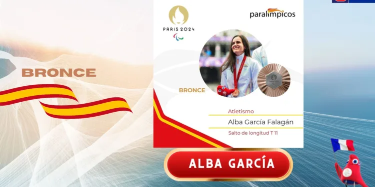 Paralimpiadas Alba García Bronce Salto Paris 2024