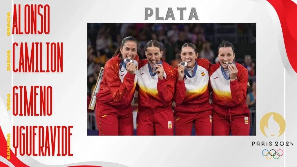 Plata olímpica baloncesto español 3x3 femenino