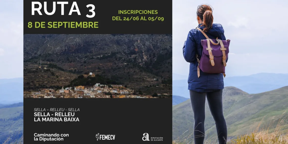Programa senderismo Diputacion Alicante Sella y Relleu