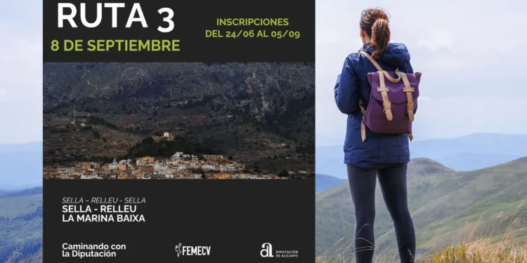 Vuelve el Programa de Senderismo ‘Caminando con la Diputación’ con una ruta por Sella y Relleu 1 Programa senderismo Diputacion Alicante Sella y Relleu