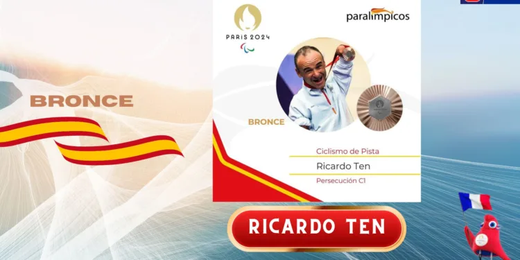 Paralimpiadas: Ricardo Ten gana la primera medalla para España 1 Ricardo Ten Bronce Ciclismo París 2024 paralimpiadas