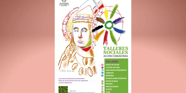 Elche amplía la oferta de talleres sociales 1 Talleres Sociales Elche 24-25