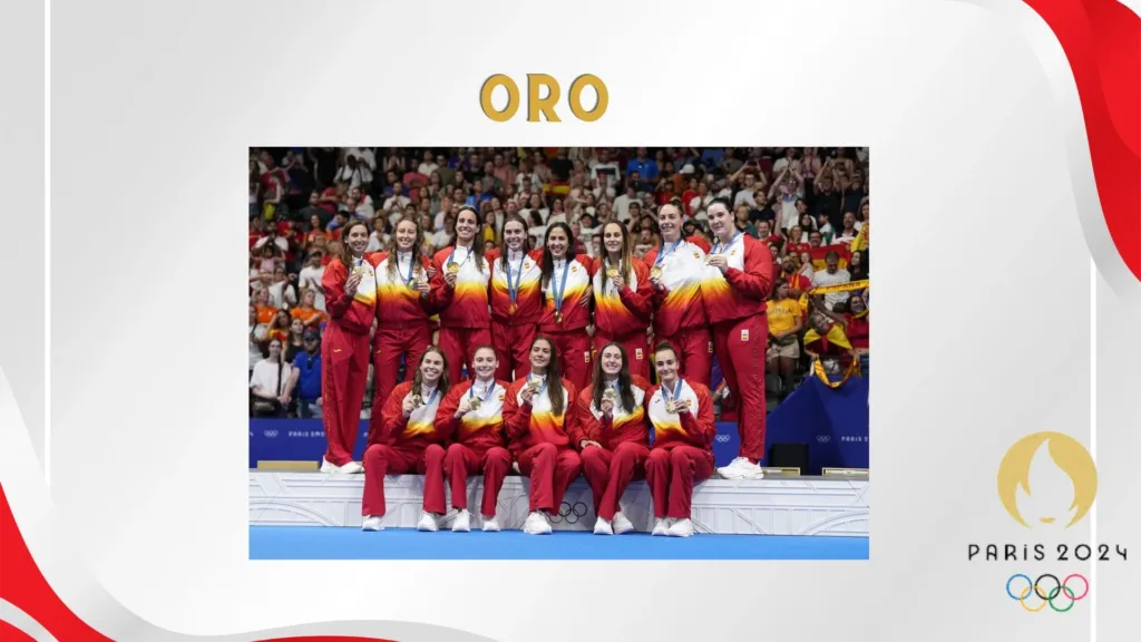 -Waterpolo femenino medalla oro olimpiadas París 2024-