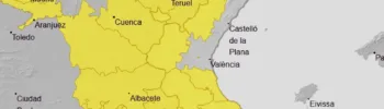 Alertas nivel amarillo por fuertes tormentas esta tarde a partir de las 14:00h