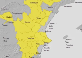 Alertas nivel amarillo por fuertes tormentas esta tarde a partir de las 14:00h