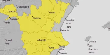 Alertas nivel amarillo por fuertes tormentas esta tarde a partir de las 14:00h