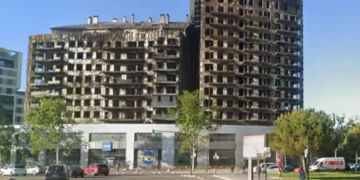 6 meses después del incendio el bloque de Nou Campanar será limpiado en Septiembre para iniciar su reconstrucción