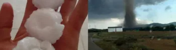 Tarde de infarto en el interior de Catello: fuertes tormentas, granizo y hasta un tornado