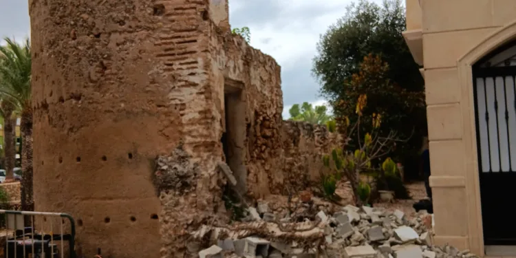 Alzira inicia las obras de rehabilitación de su muralla 1 Muralla Alzira rehabilitación Agosto 2024