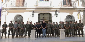El regimiento de transmisiones 21 del Ejército de Tierra llega a Cullera para hacer maniobras militares