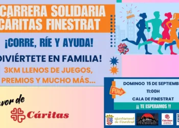 Este domingo «1ª Carrera Divertida Solidaria de Cáritas Cala Finestrat»