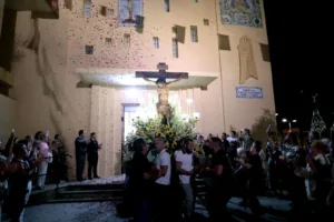 Nazaret celebra el dia grande de sus fiestas con la solemne procesión del Cristo 2 Cristo de Nazaret. Procesion