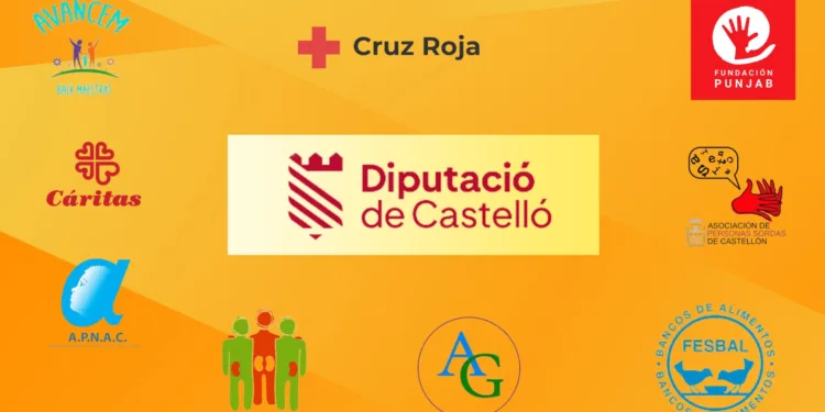 La Diputación de Castellón destina 475.500 euros a nueve entidades sociales