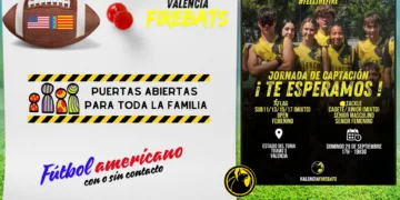 Este domingo Valencia Firebats invita a dejar los prejuicios a un lado y probar el fútbol americano