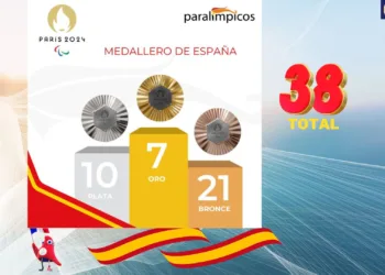 Medallero español paralimpiadas a 6 de septiembre 2024 Par