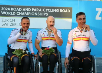 Mouriz, Garrote y García-Marquina estrenan el medallero en Zúrich con un bronce en el Team Relay