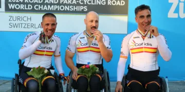 Mouriz, Garrote y García-Marquina estrenan el medallero en Zúrich con un bronce en el Team Relay