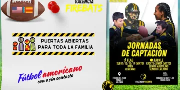 «Valencia Firebats» invita a descubrir el fútbol americano con y sin contacto, en una jornada de puertas abiertas