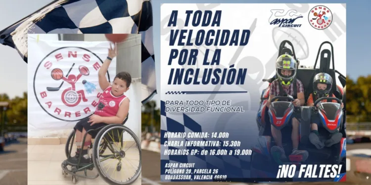 Mañana  «A toda velocidad por la inclusión» en el Circuit Aspar