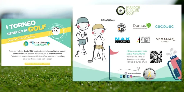Aspanion invita a participar a niños y mayores en el Torneo benéfico del Club de Golf de El Saler